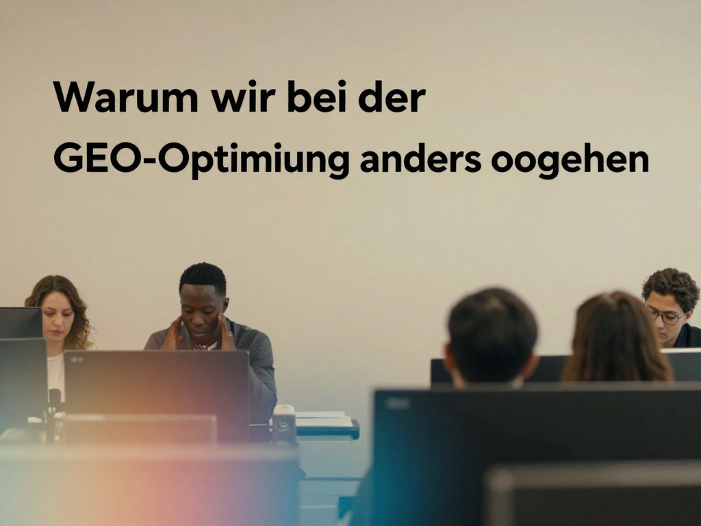 Unsere GEO-Philosophie: Warum wir bei der GEO-Optimierung anders vorgehen.